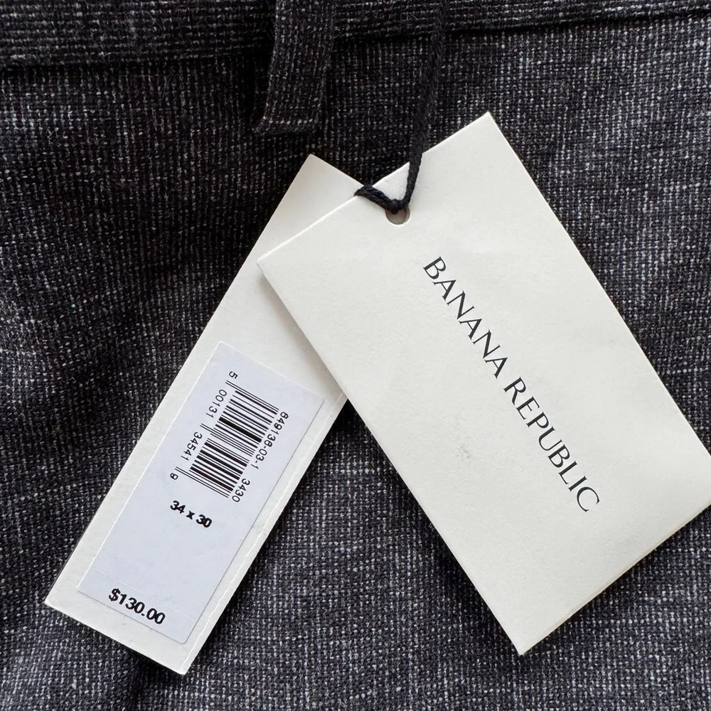 BANANA REPUBLIC SLIM DRESS PANT - TEXTURED- WRINKLE-RESISTANT - Picture 5 of 7